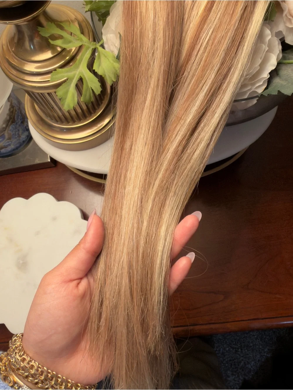 N/A blonde highlights
